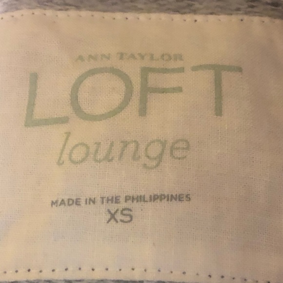 Ann Taylor Loft Lounge Gray Terry Cardigan - Picture 7 of 8